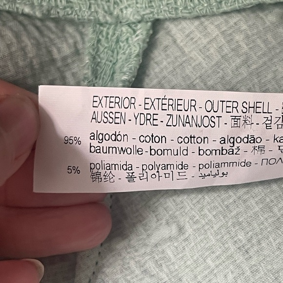 NWOT ZARA Textured Mini Skirt Aquamarine 2779/565 2289/565 Matches Blazer Sz Lrg - Picture 8 of 8